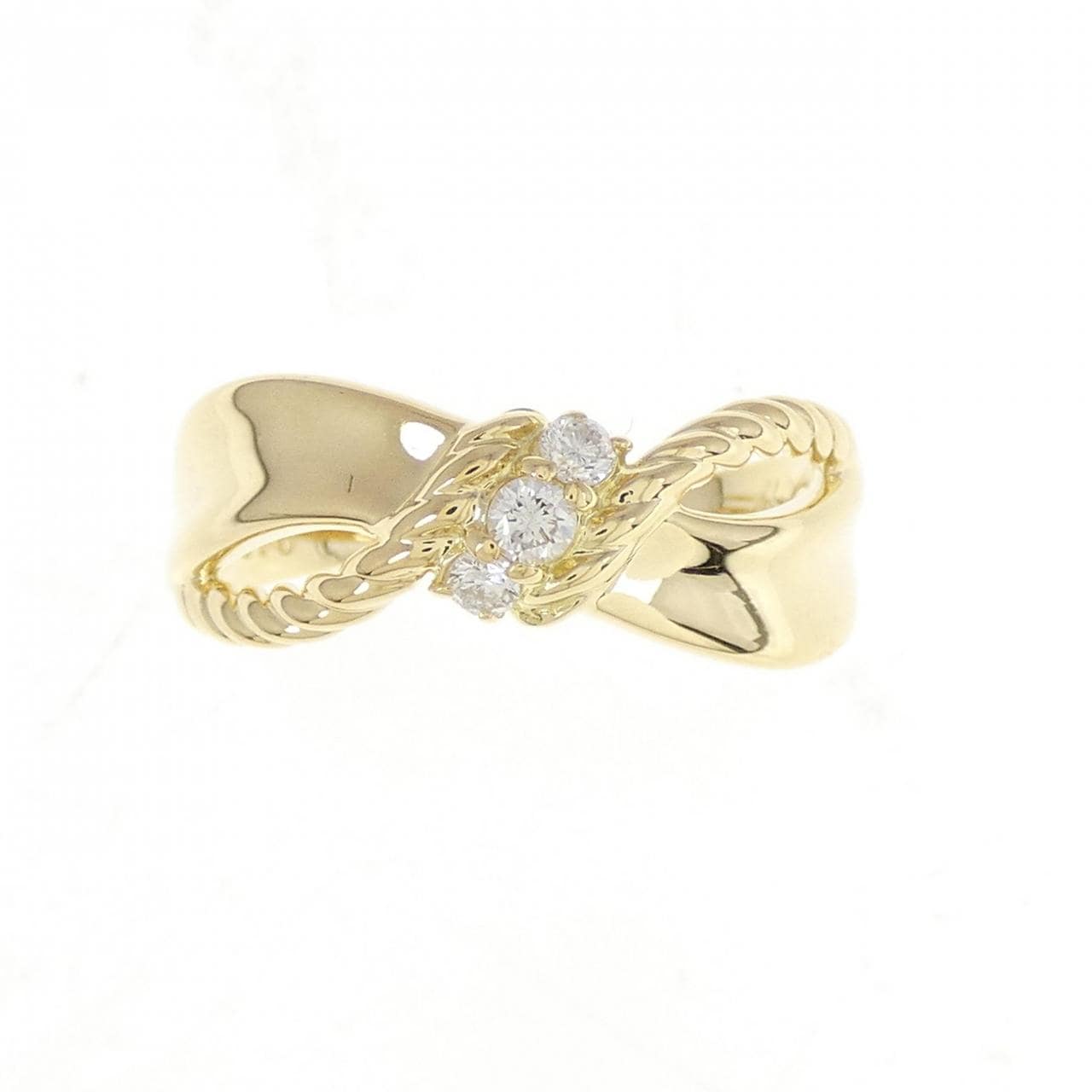 K18YG ダイヤモンド リング 0.12CT