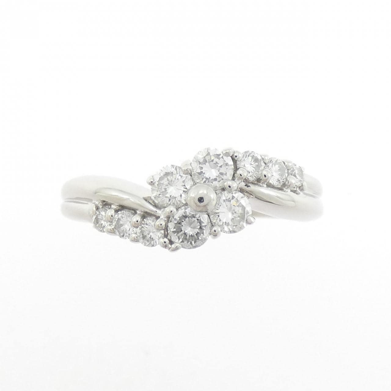 PT900花朵鑽石戒指0.52CT