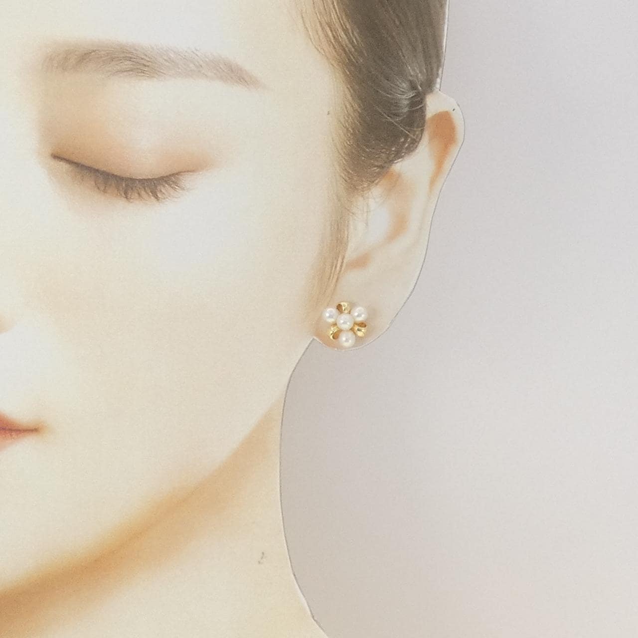 ミキモト 淡水パール ピアス