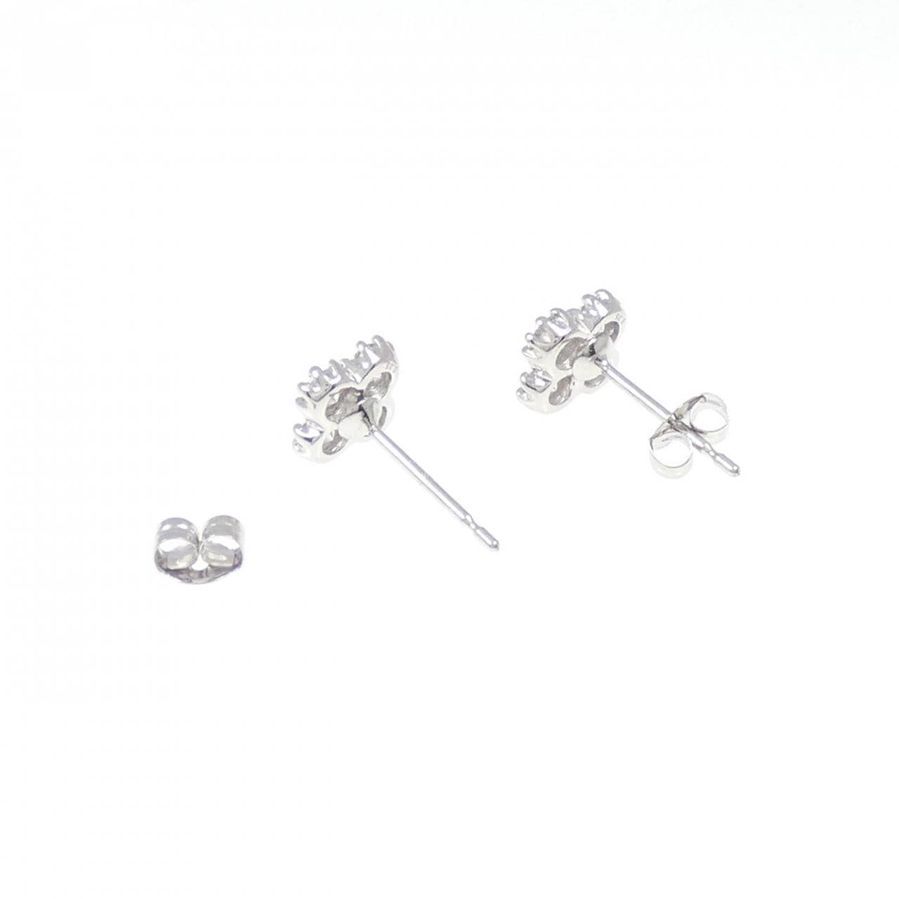 K18WG ダイヤモンド ピアス 0.70CT