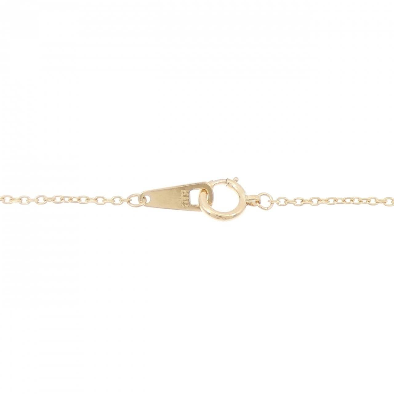 K18YG スリーストーン ダイヤモンド ネックレス 0.50CT
