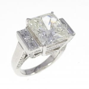 K18WG ダイヤモンド リング 6.88CT M SI1 ファンシーカット