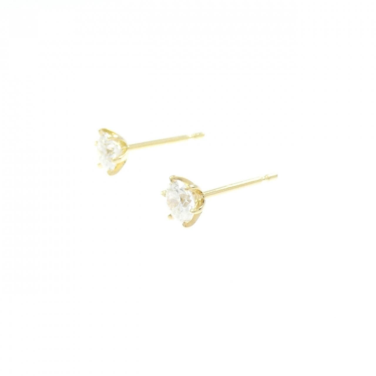 【リメイク】K18YG/ST ダイヤモンド ピアス 0.309CT 0.311CT D-E VS2 VG