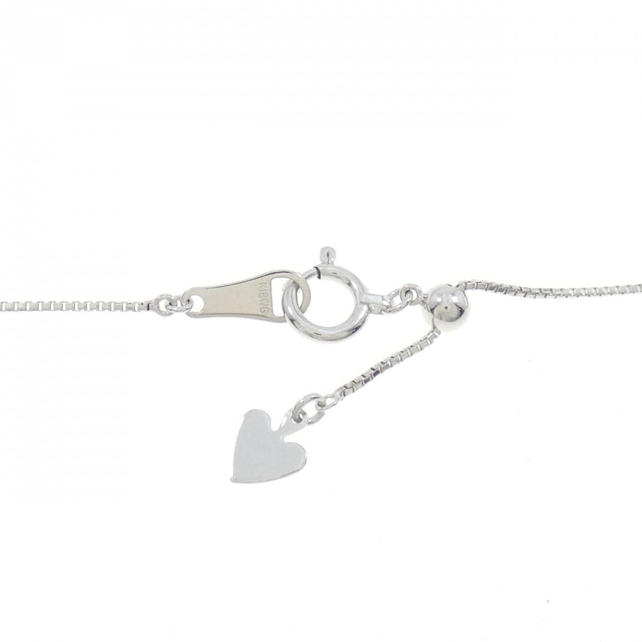 K18WG ダイヤモンド ネックレス 0.777CT