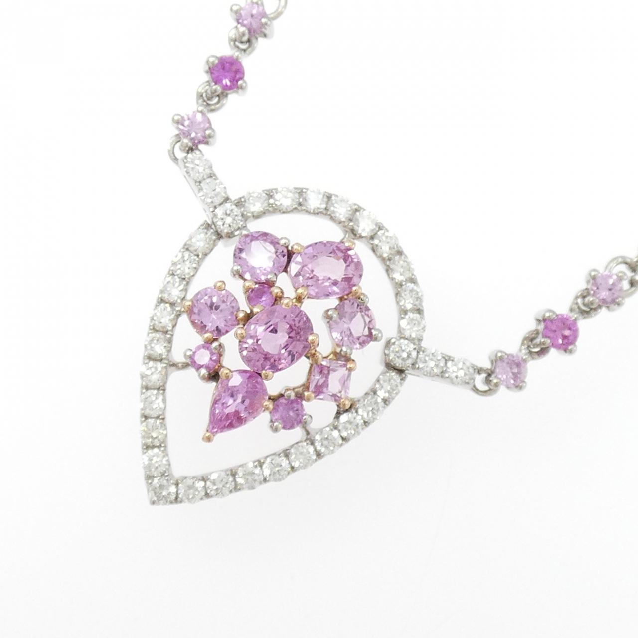 750WG/750PG サファイヤ ネックレス 1.49CT