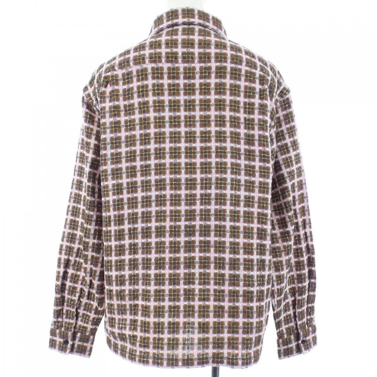シュプリーム SUPREME Metallic Plaid Zip Up Shi シャツ