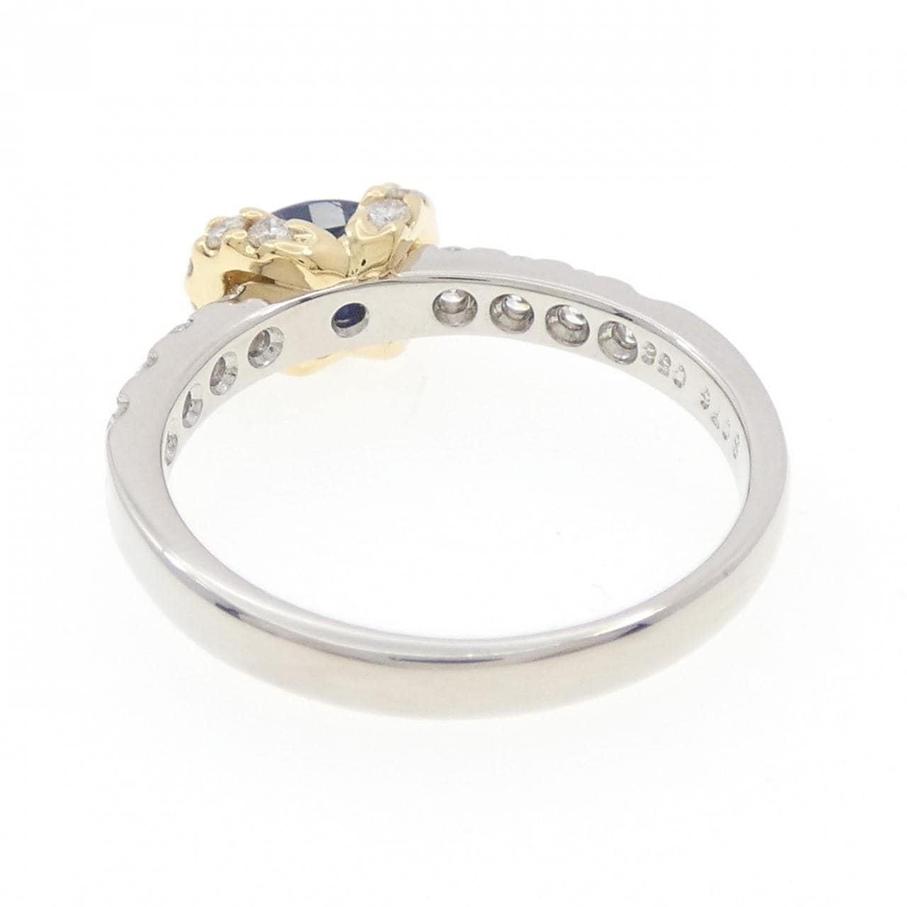 PT900/K18YG サファイヤ リング 0.76CT