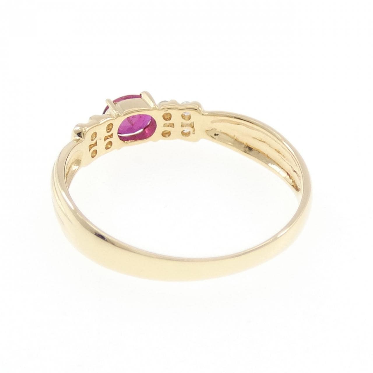 K18YG ルビー リング 0.29CT