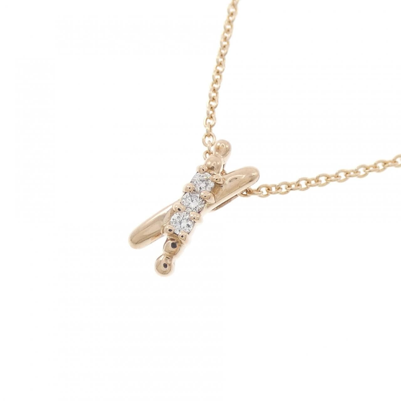 K18PG ダイヤモンド ネックレス