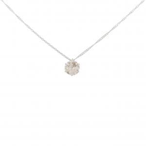 純PT ソリティア ダイヤモンド ネックレス 1.007CT