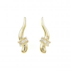 K18YG ダイヤモンド ピアス 0.12CT