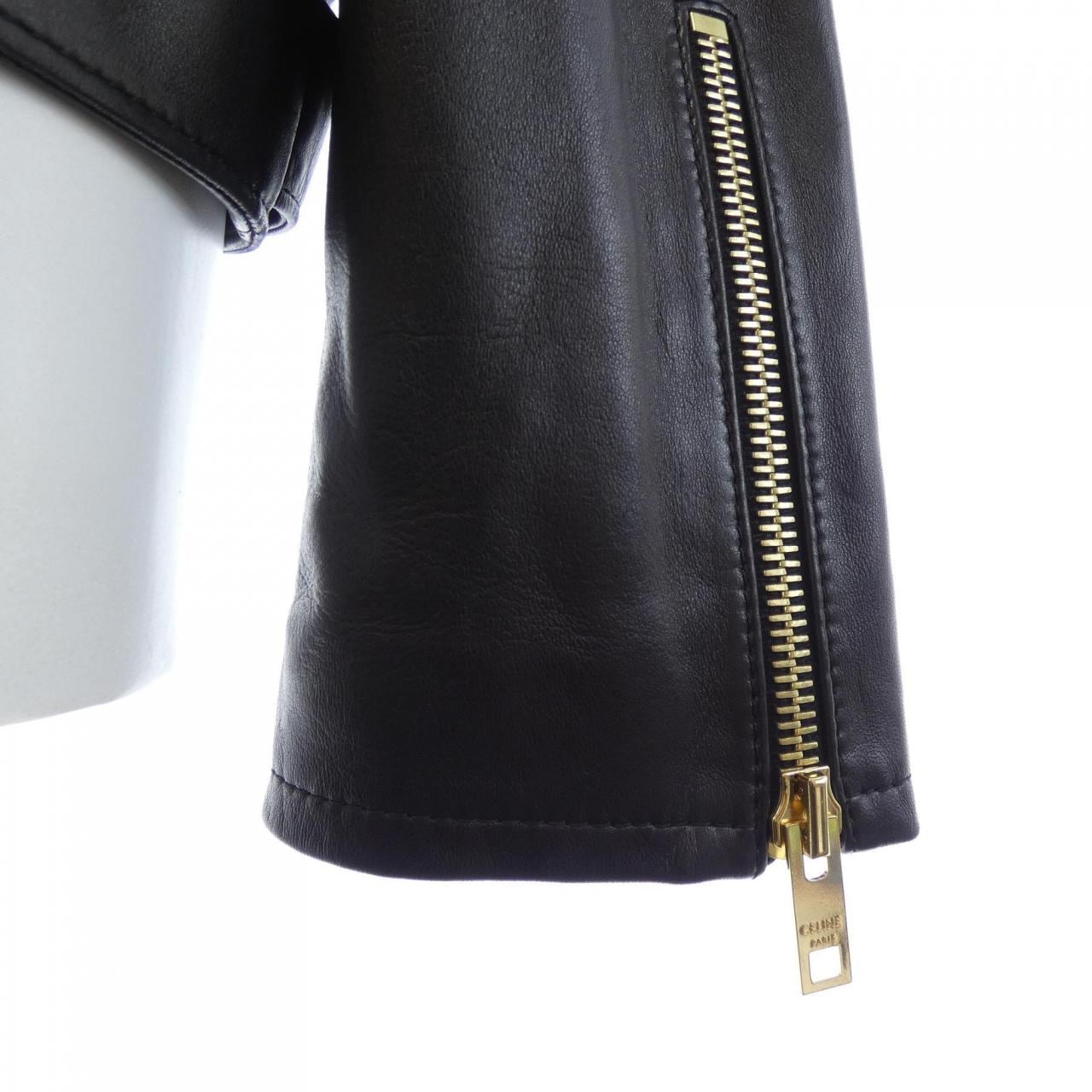 セリーヌ CELINE 2E9074787 レザーライダースジャケット