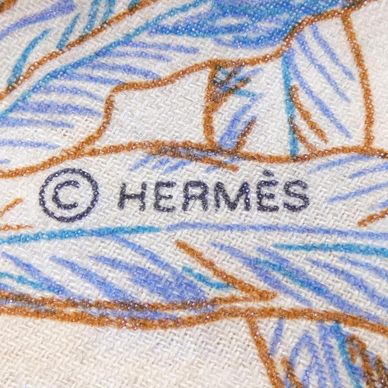 エルメス HERMES ALL' ORTO BOTANICO DI PALERMO H244121S カレジェアン140 ショール