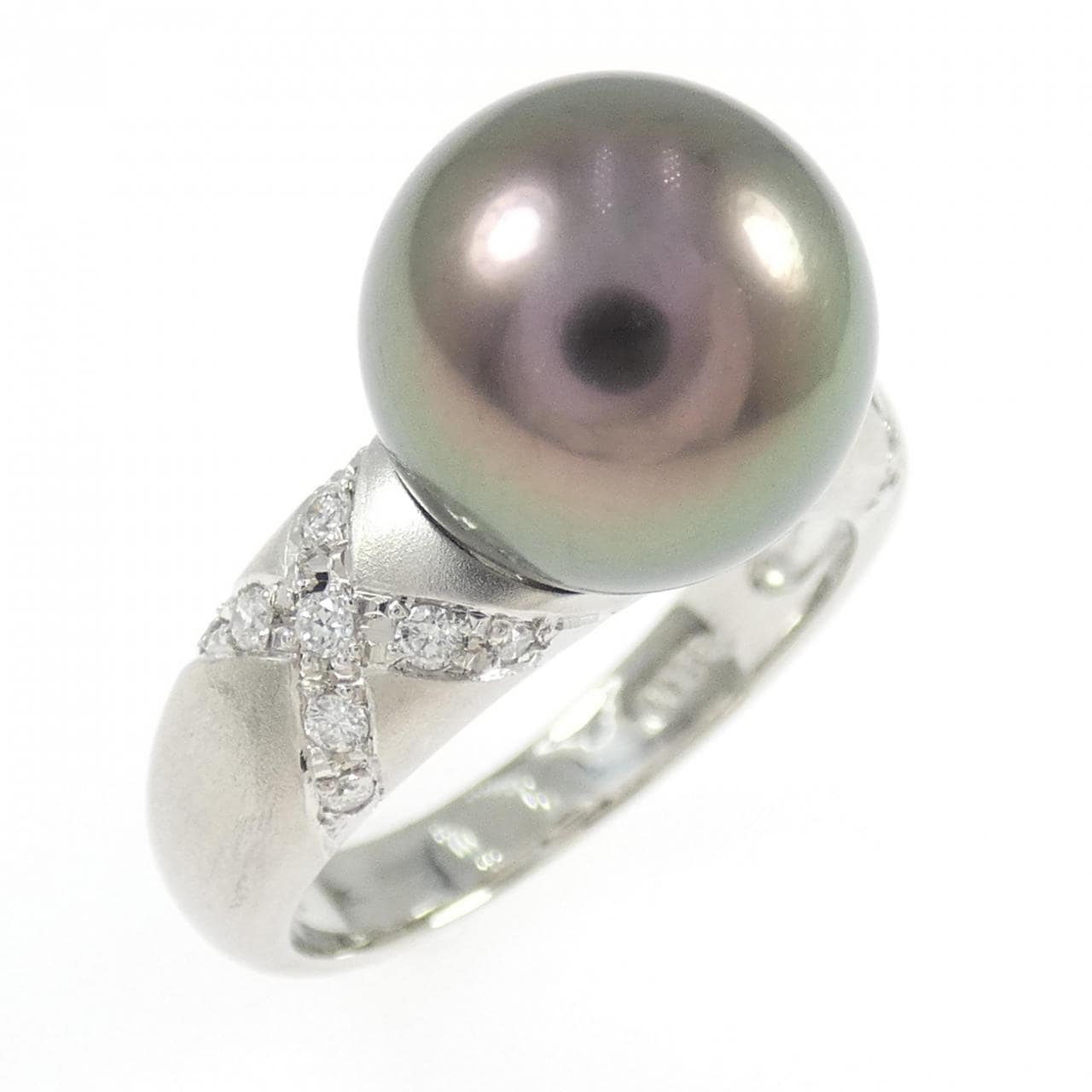 PT900 黒蝶パール リング 10.5mm