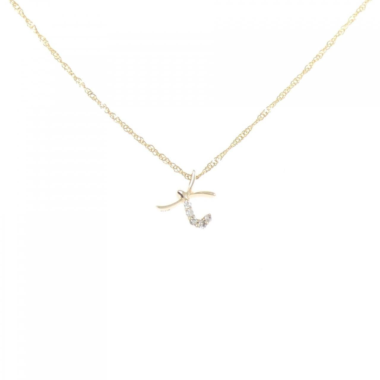 アガット ダイヤモンド ネックレス 0.03CT