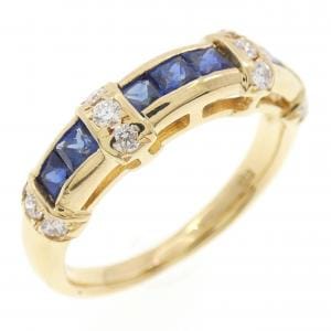 K18YG サファイヤ リング 0.72CT