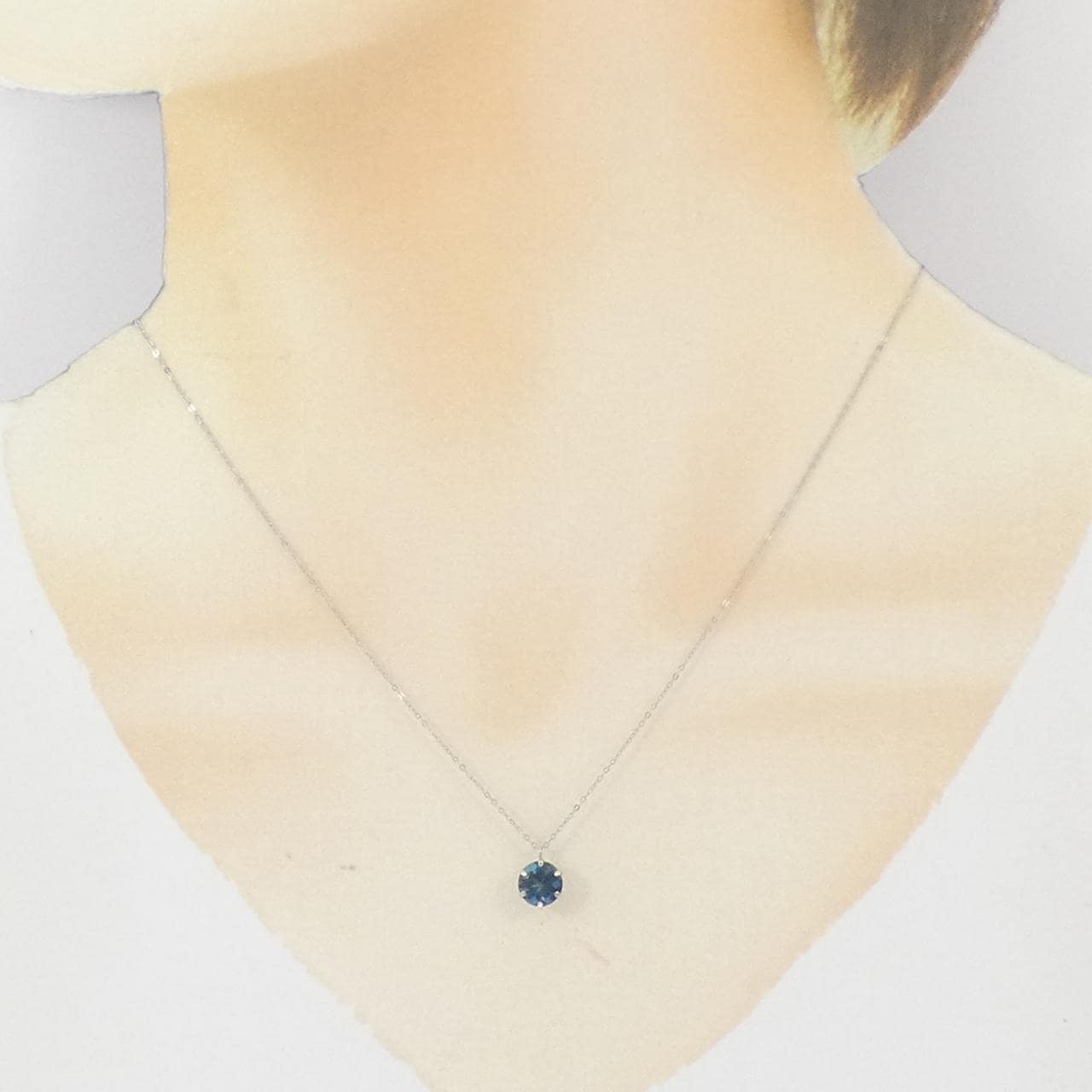 PT900/PT850 ブルートパーズ ネックレス 1.25CT