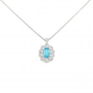 PT900/PT850 パライバトルマリン ネックレス 0.77CT