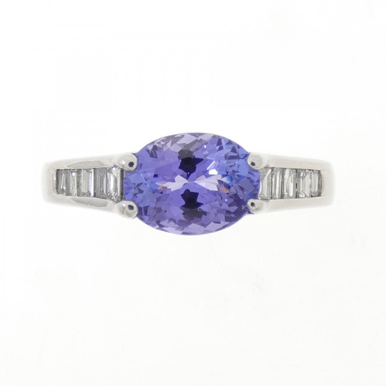 PT900坦桑石戒指 1.30克拉