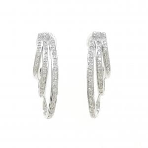 K18WG Diamond Earrings 0.44CT