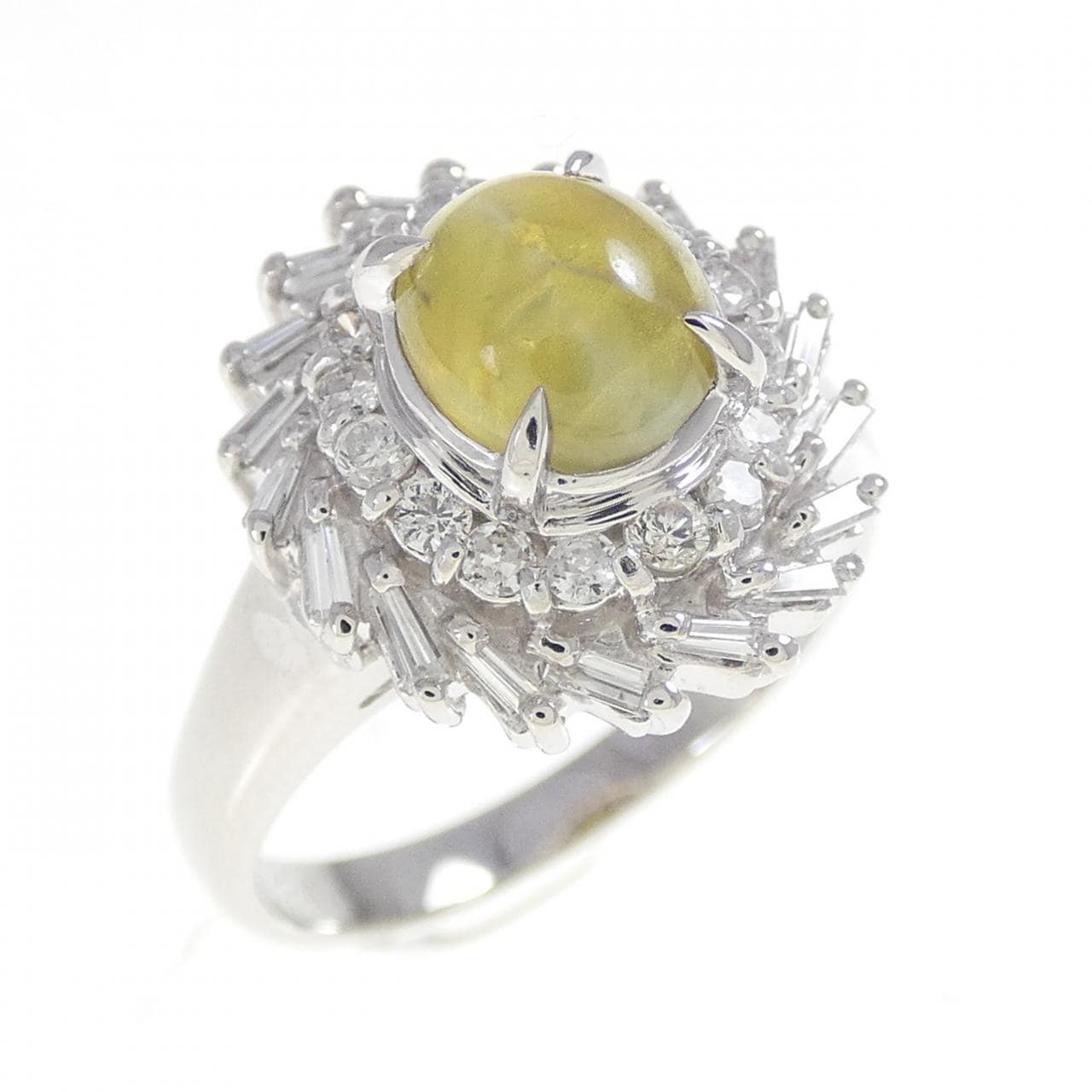 PT900 クリソベリルキャッツアイ リング 1.40CT