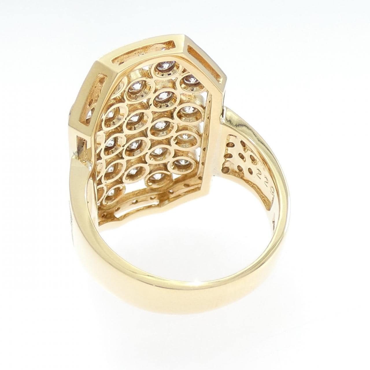 K18YG ダイヤモンド リング 2.29CT
