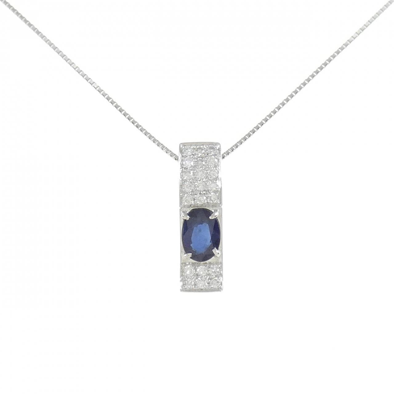 PT Sapphire Necklace 0.97CT
