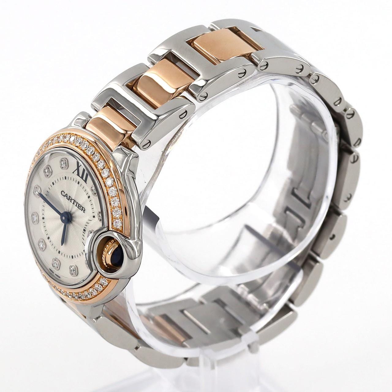 Cartier Ballon Bleu PG Combi/D・11P W3BB0 009 SSxPG石英