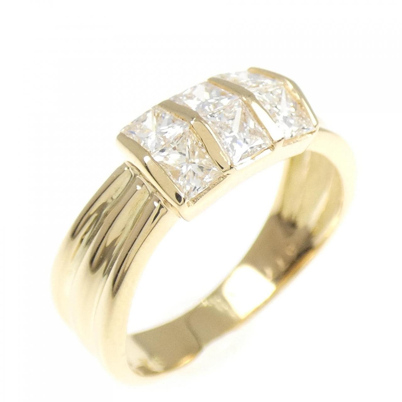 K18YG ダイヤモンド リング 0.77CT