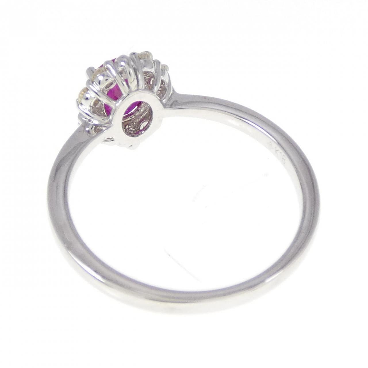 K18WG ルビー リング 0.659CT