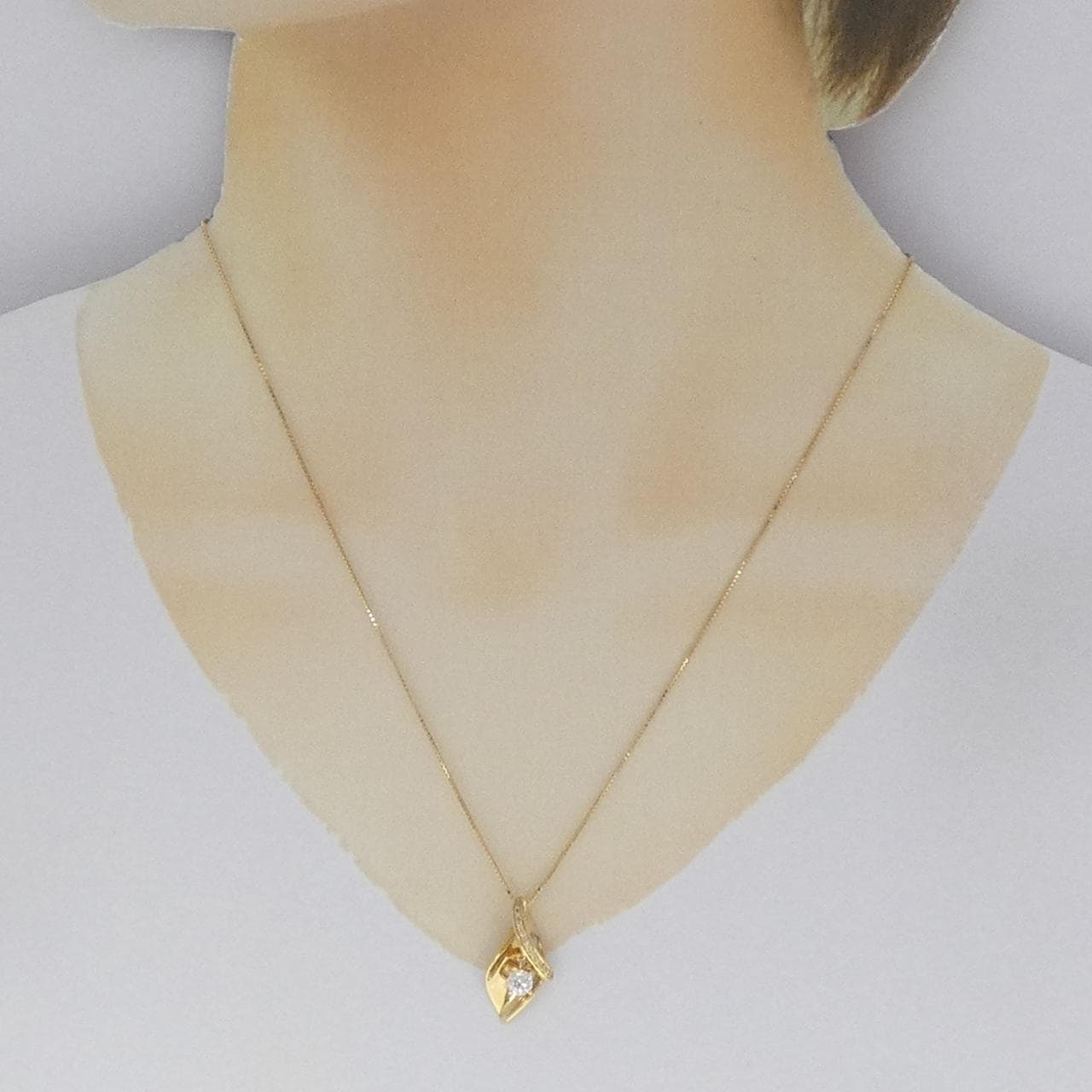 K18YG ダイヤモンド ネックレス 0.311CT