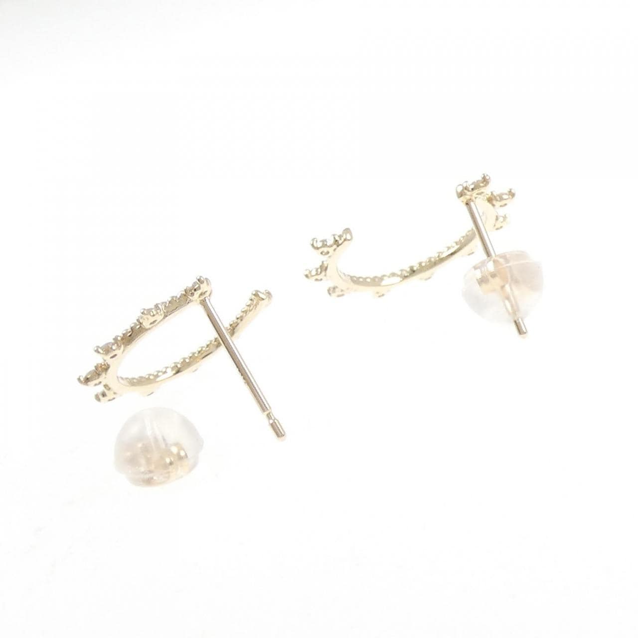 【リメイク】K10YG ダイヤモンド ピアス 0.14CT