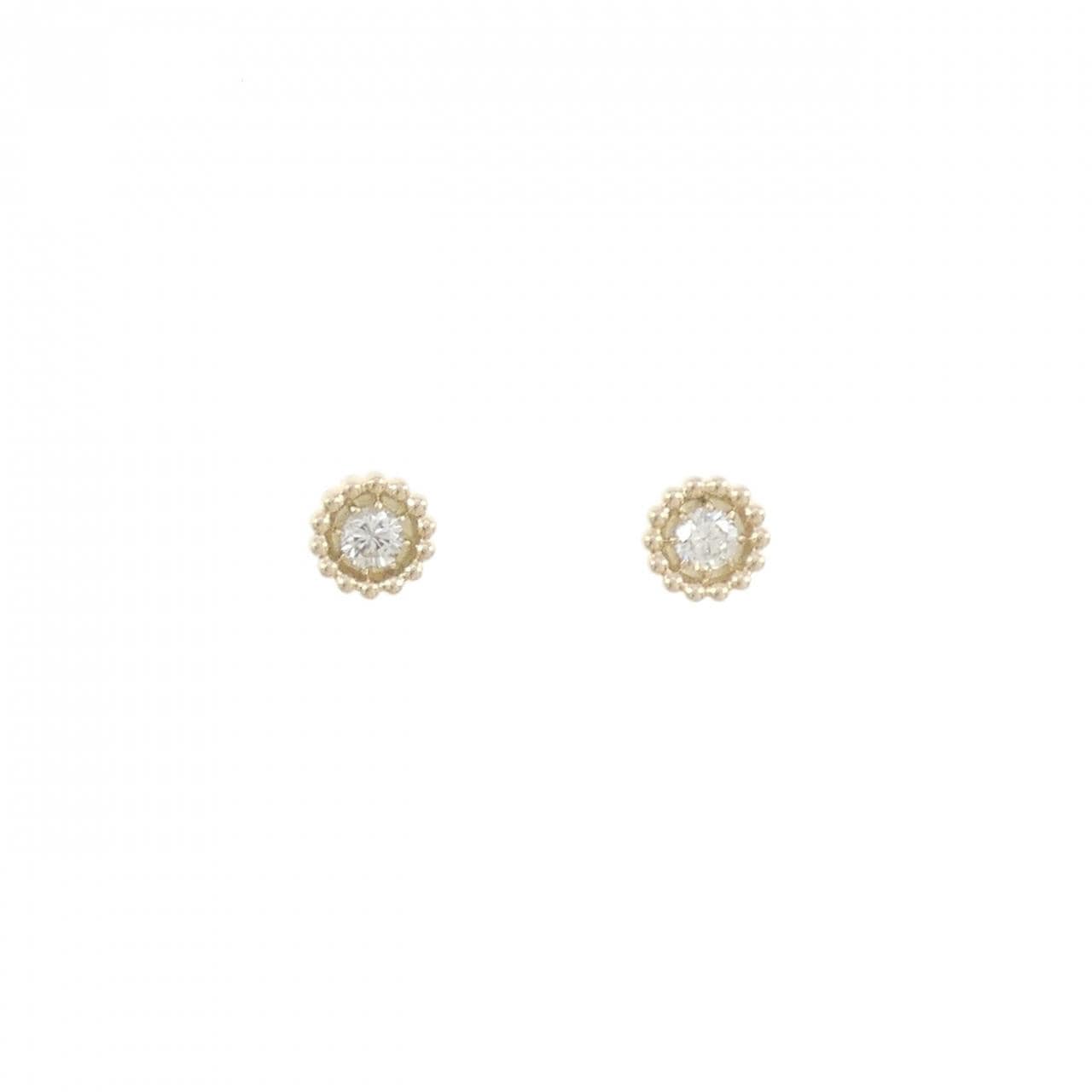 【リメイク】K10YG ダイヤモンド ピアス 0.14CT