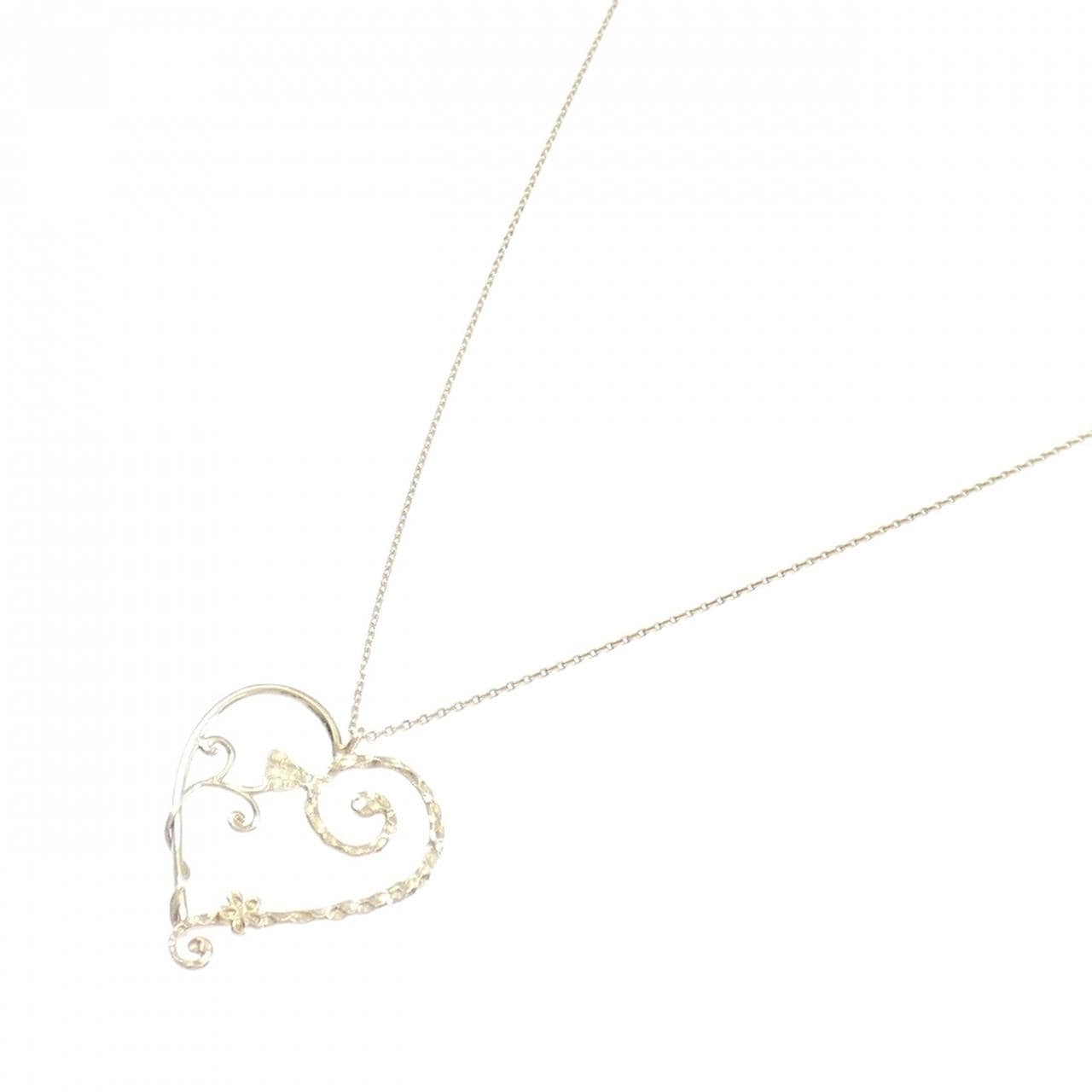 スタージュエリー K10YG ハート ネックレス