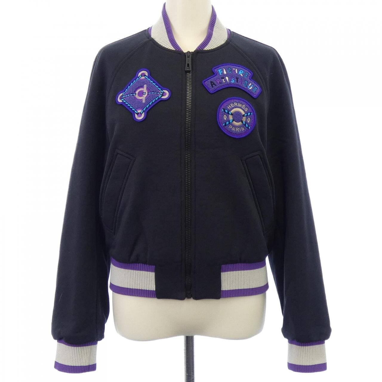 エルメス HERMES FIGURE ARTISTIQUE VARSITY EMBROIDE 3H4208DD ブルゾン