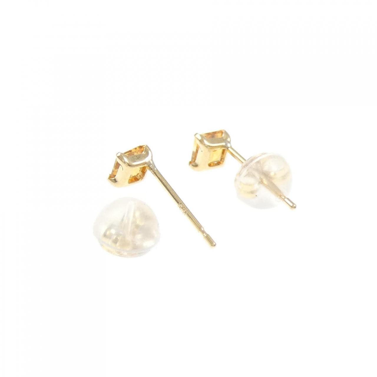 K18YG シトリン ピアス