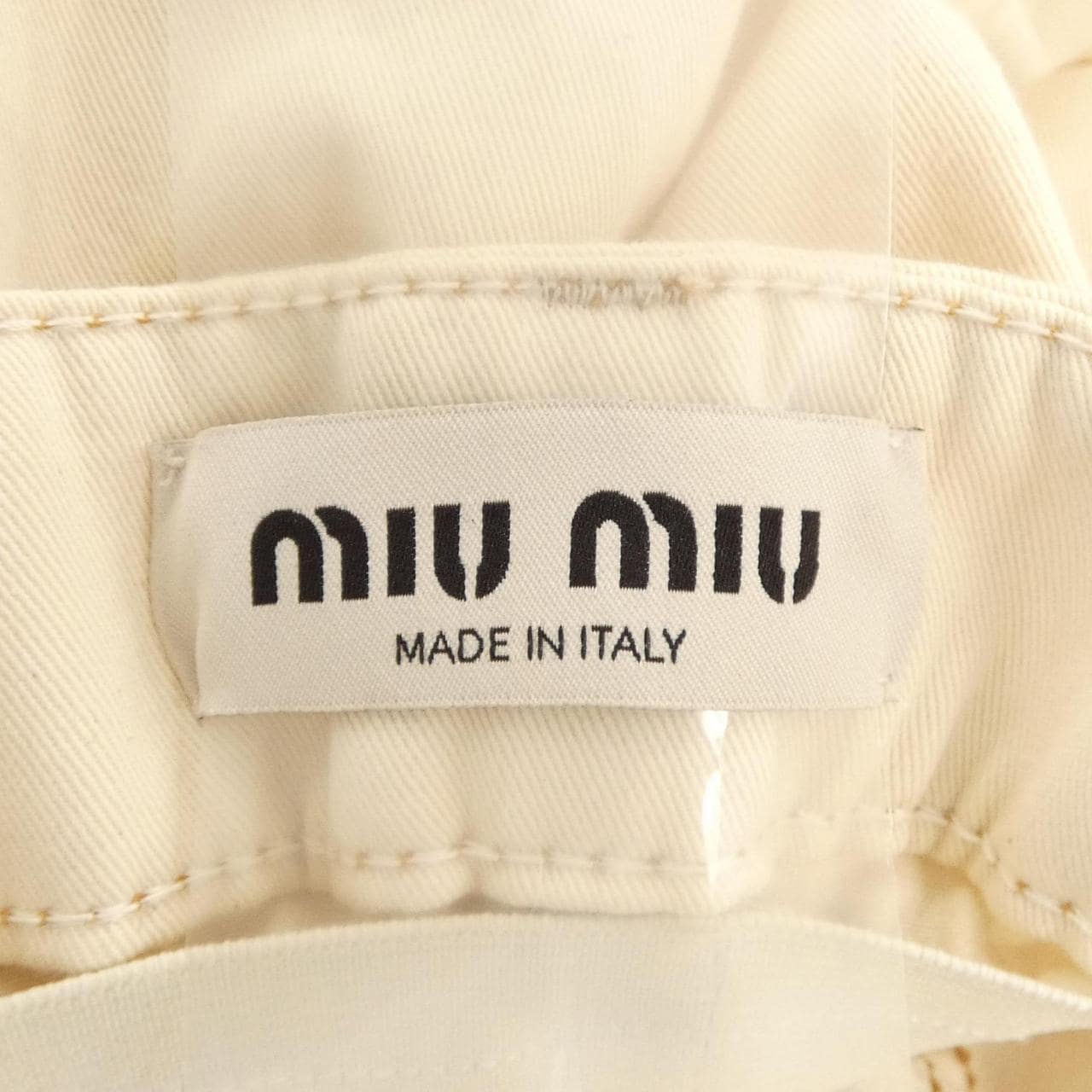 ミュウミュウ MIU MIU MIUMIUロゴ GWP419 S231 13WH ジーンズ