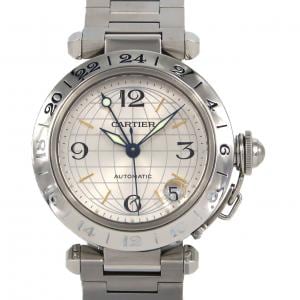 カルティエ パシャC GMT W31029M7 SS 自動巻
