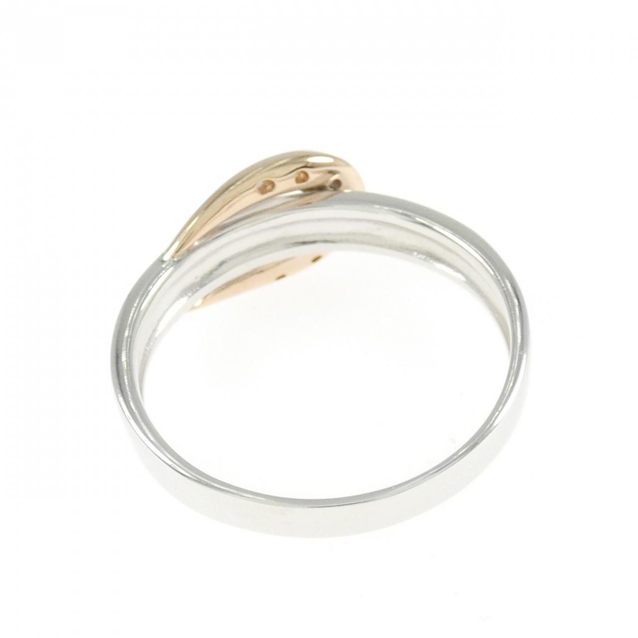 K18WG/K18PG belt Diamond ring 0.04CT