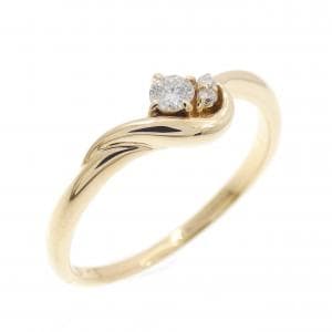 K18YG Diamond ring