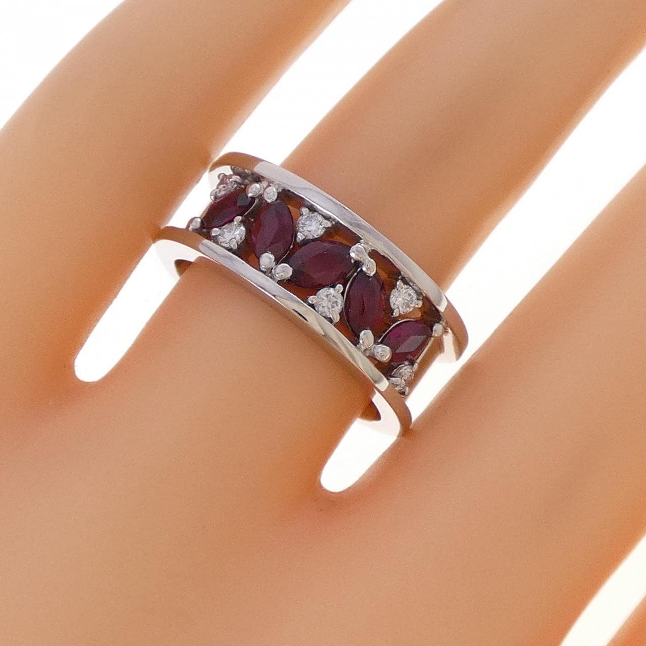 PT900 ルビー リング 1.08CT