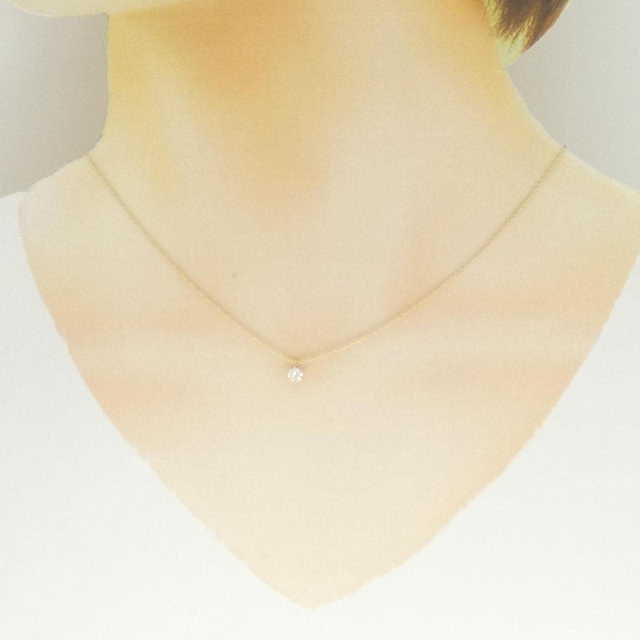 【リメイク】K18YG ダイヤモンド ネックレス 0.208CT D SI2 EXT