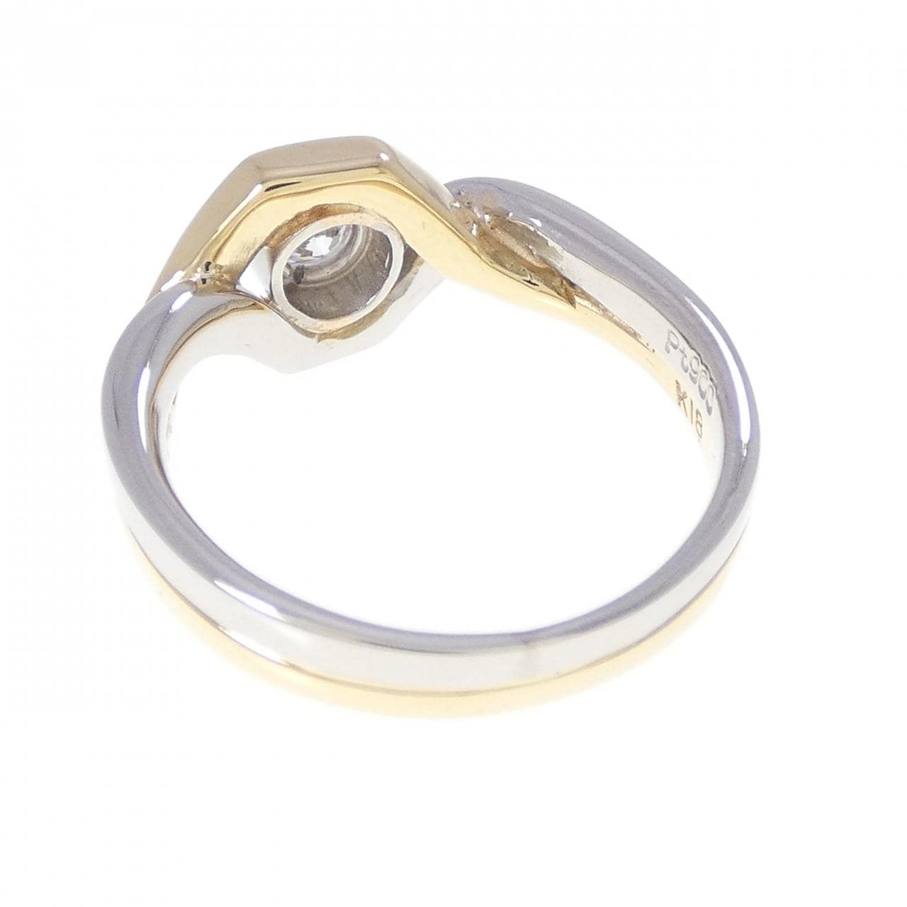 PT900/K18YG ダイヤモンド リング 0.196CT