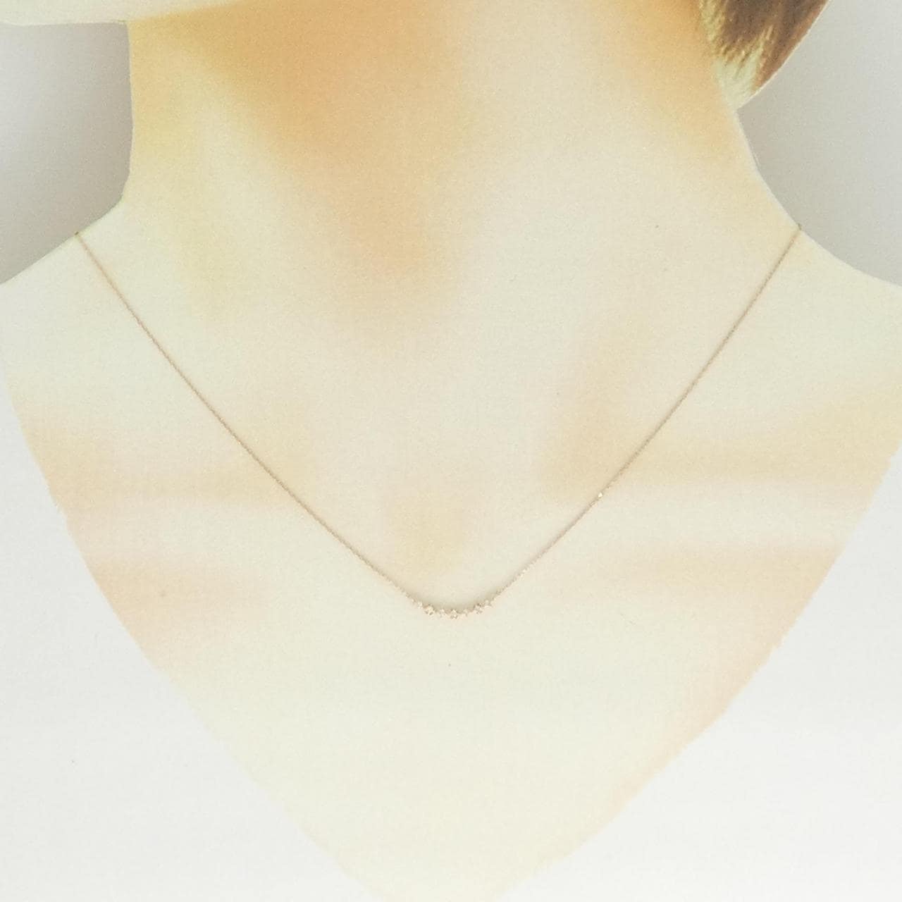 K10PG ダイヤモンド ネックレス 0.04CT