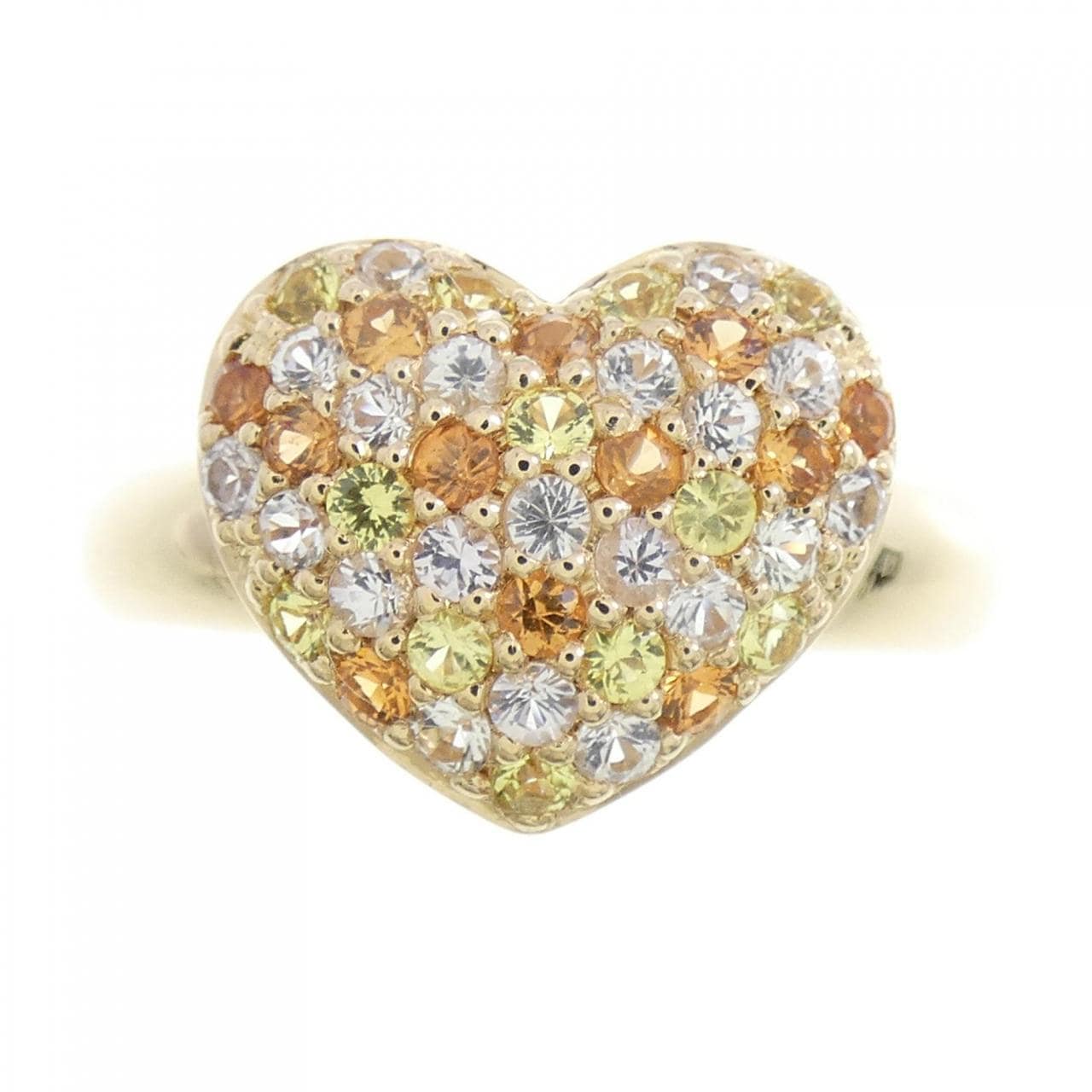 K18YG Heart Sapphire Ring 0.80CT