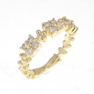 K18YG ダイヤモンド ピンキー リング 0.25CT
