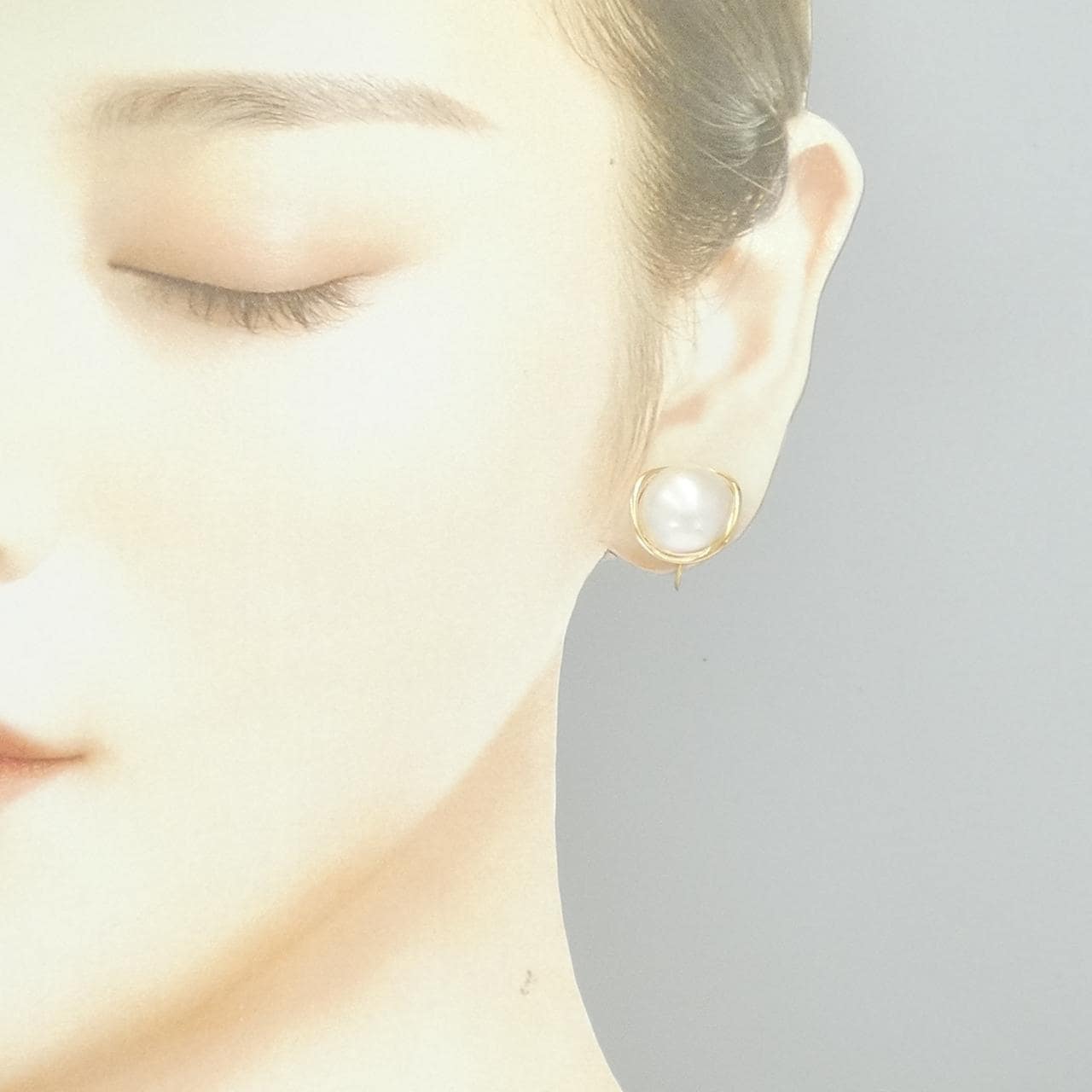 K18YG マベパール イヤリング