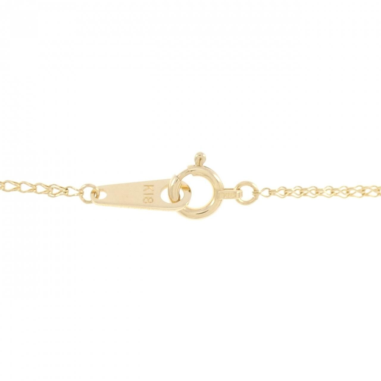K18YG クロス サファイヤ ネックレス 0.65CT