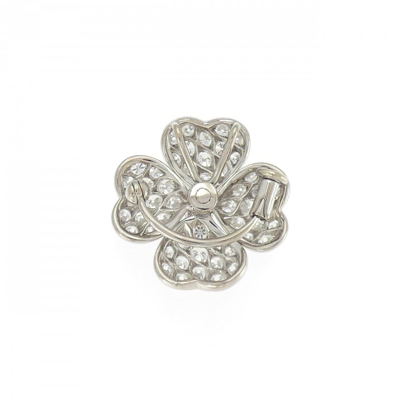 K18WG パヴェ ダイヤモンド ブローチ 1.904CT