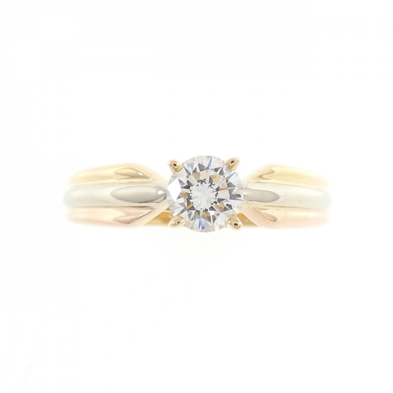 カルティエ ソリテール トリニティ リング 0.31CT E VS1